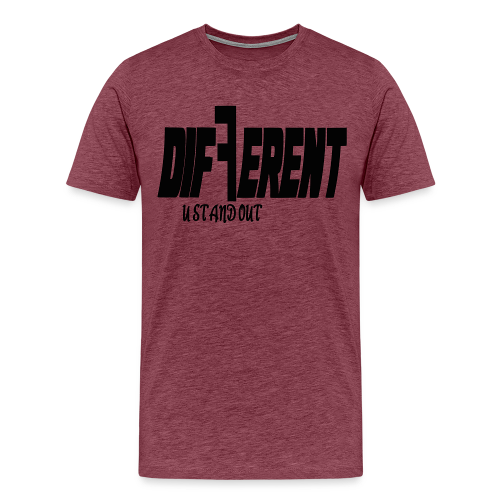 Men's "DIFFERENT" T-Shirt - heather burgundy