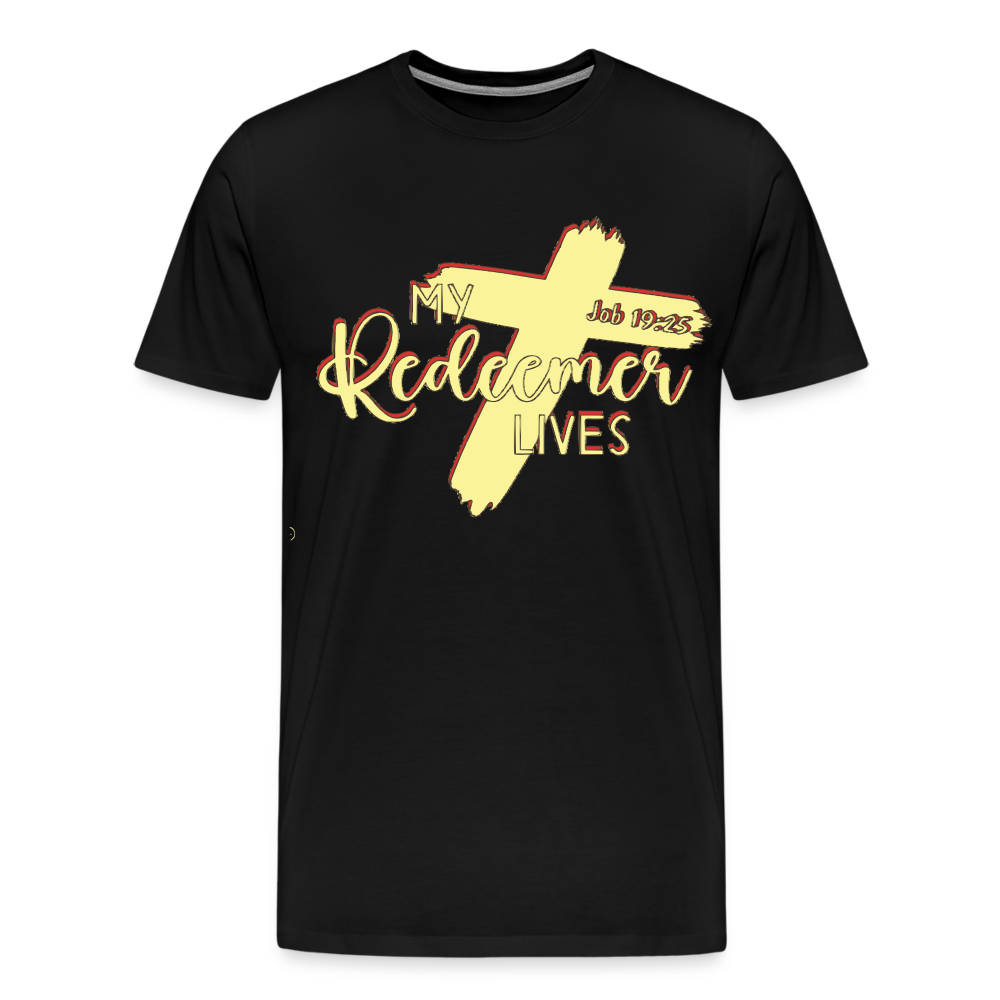 "My Redeemer Lives" T-Shirt - black