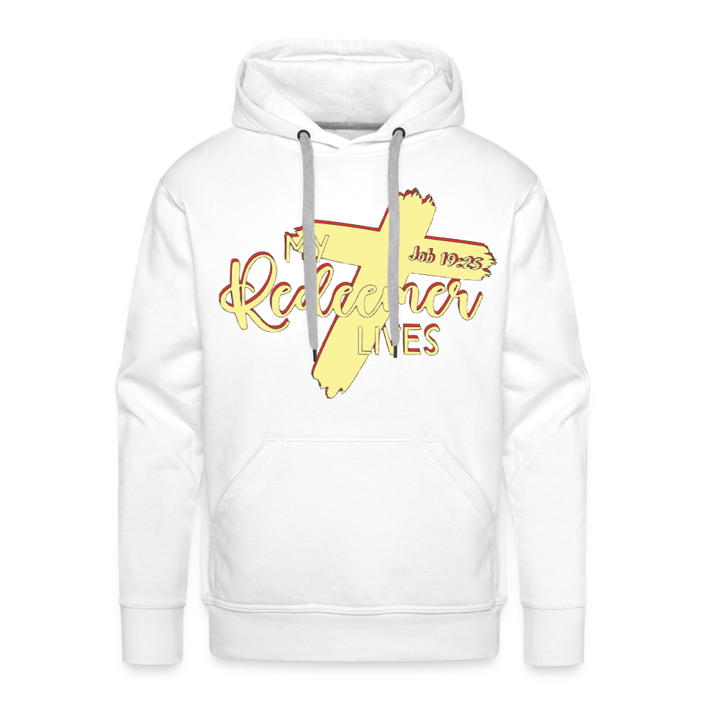 "My Redeemer Lives" Hoodie - white