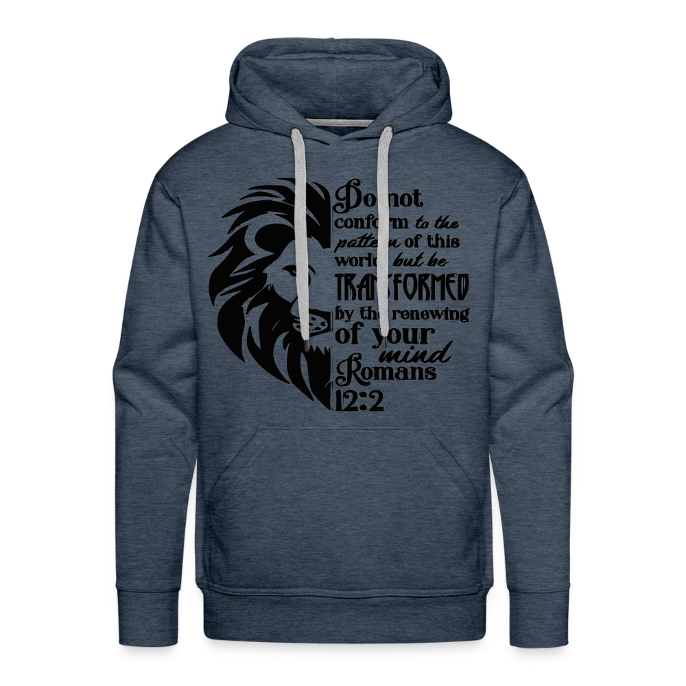 Men’s "Lion" Hoodie - heather denim