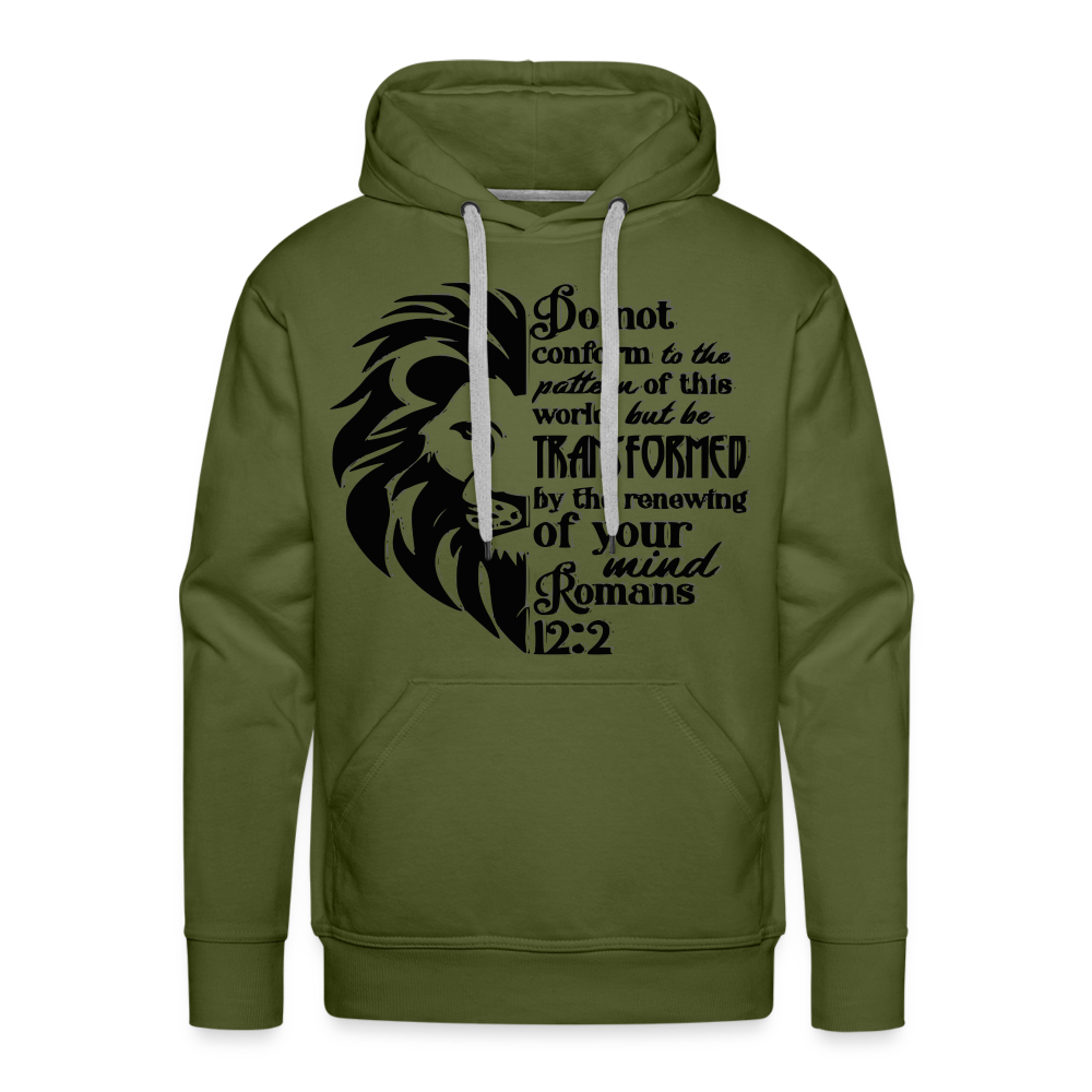 Men’s "Lion" Hoodie - olive green