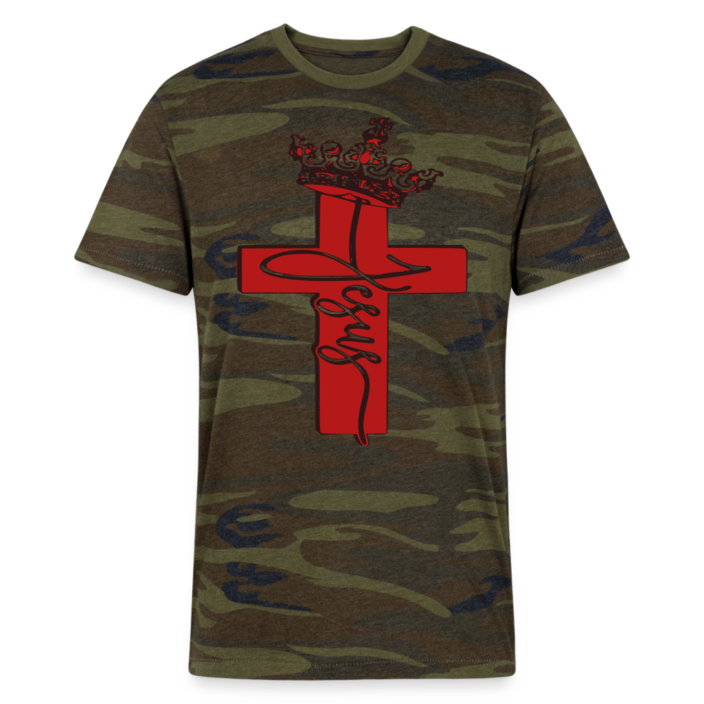 "King Jesus" Camo T-Shirt - green camo