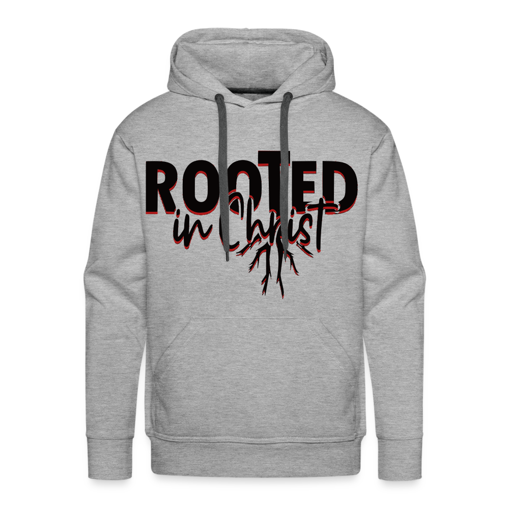 "Rooted In Christ" Hoodie - heather grey