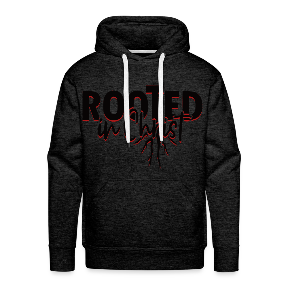 "Rooted In Christ" Hoodie - charcoal grey