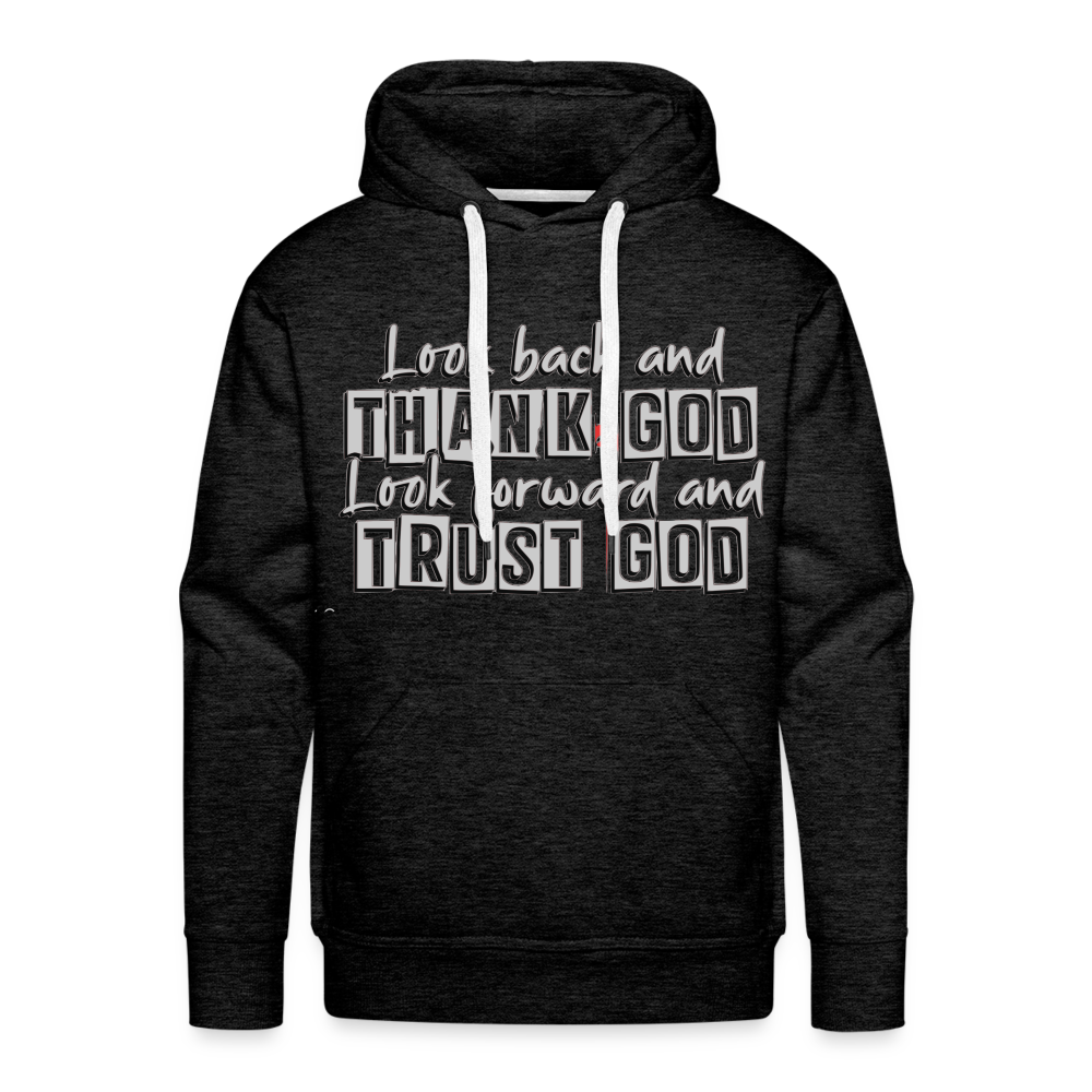 "Trust God" Hoodie - charcoal grey
