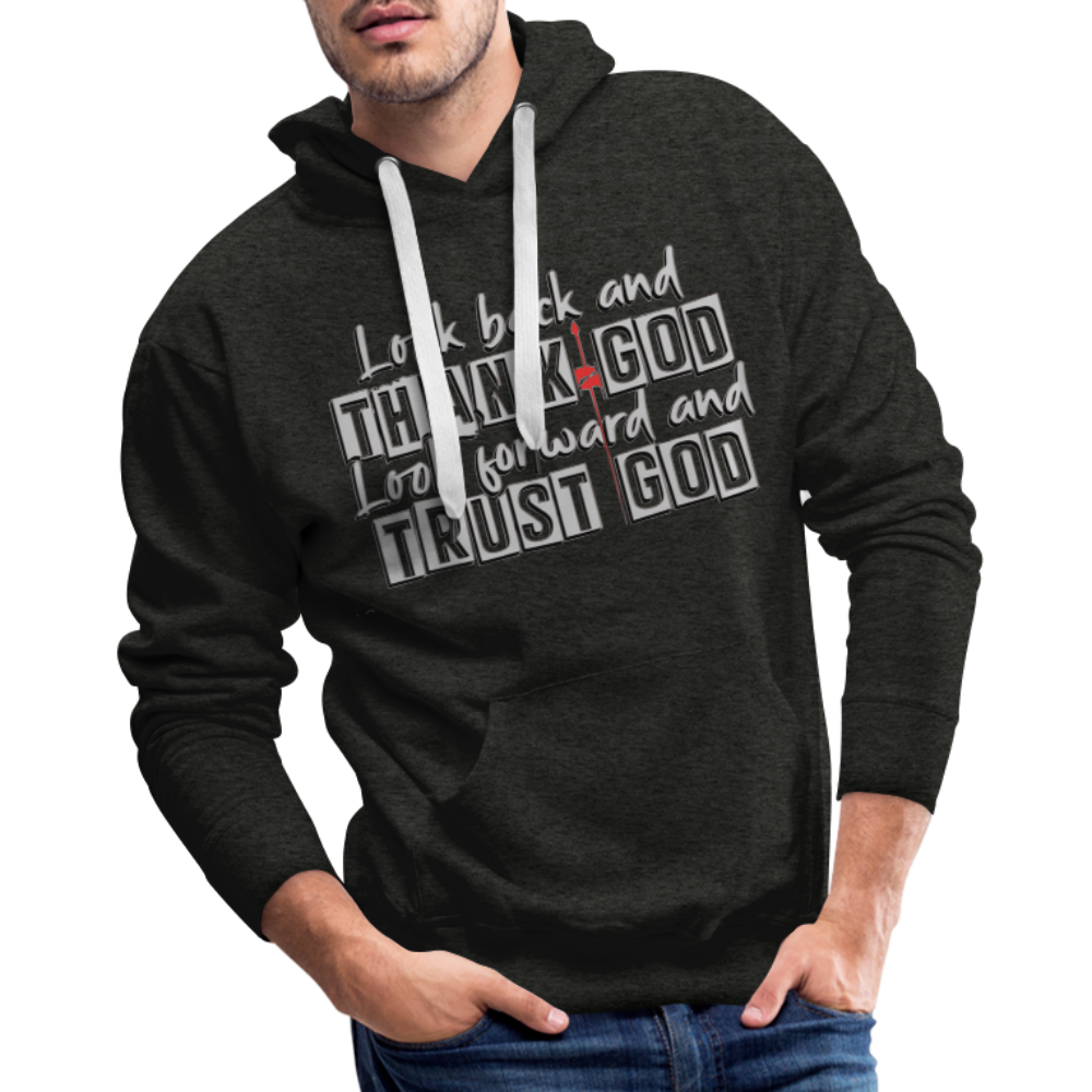 "Trust God" Hoodie - charcoal grey