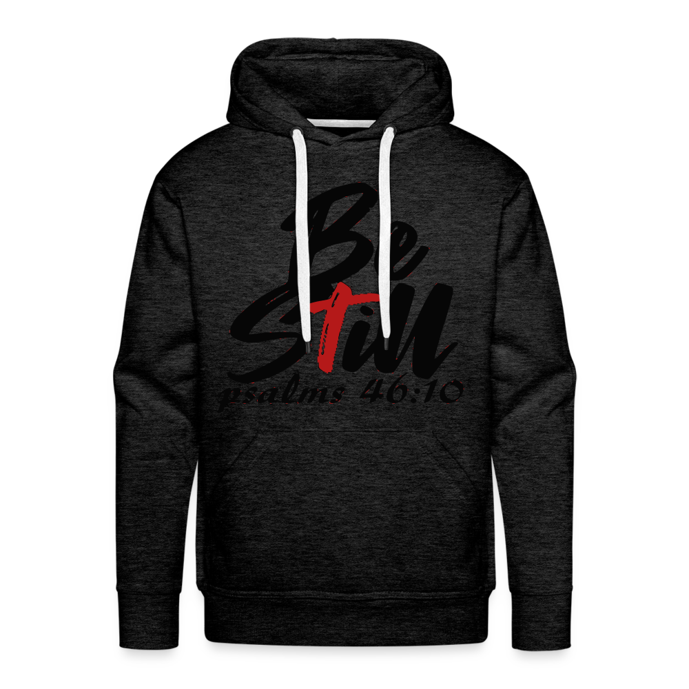 "Be Still" Hoodie - charcoal grey