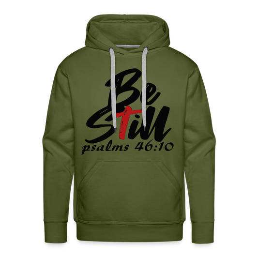 "Be Still" Hoodie - olive green