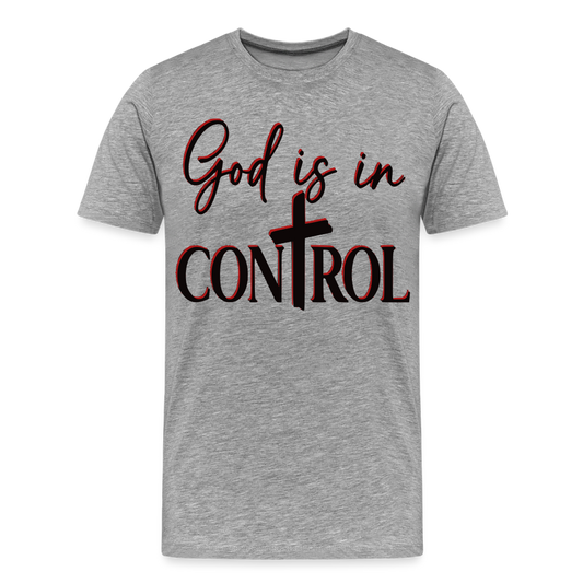 "God Is In Control" T-Shirt - heather gray