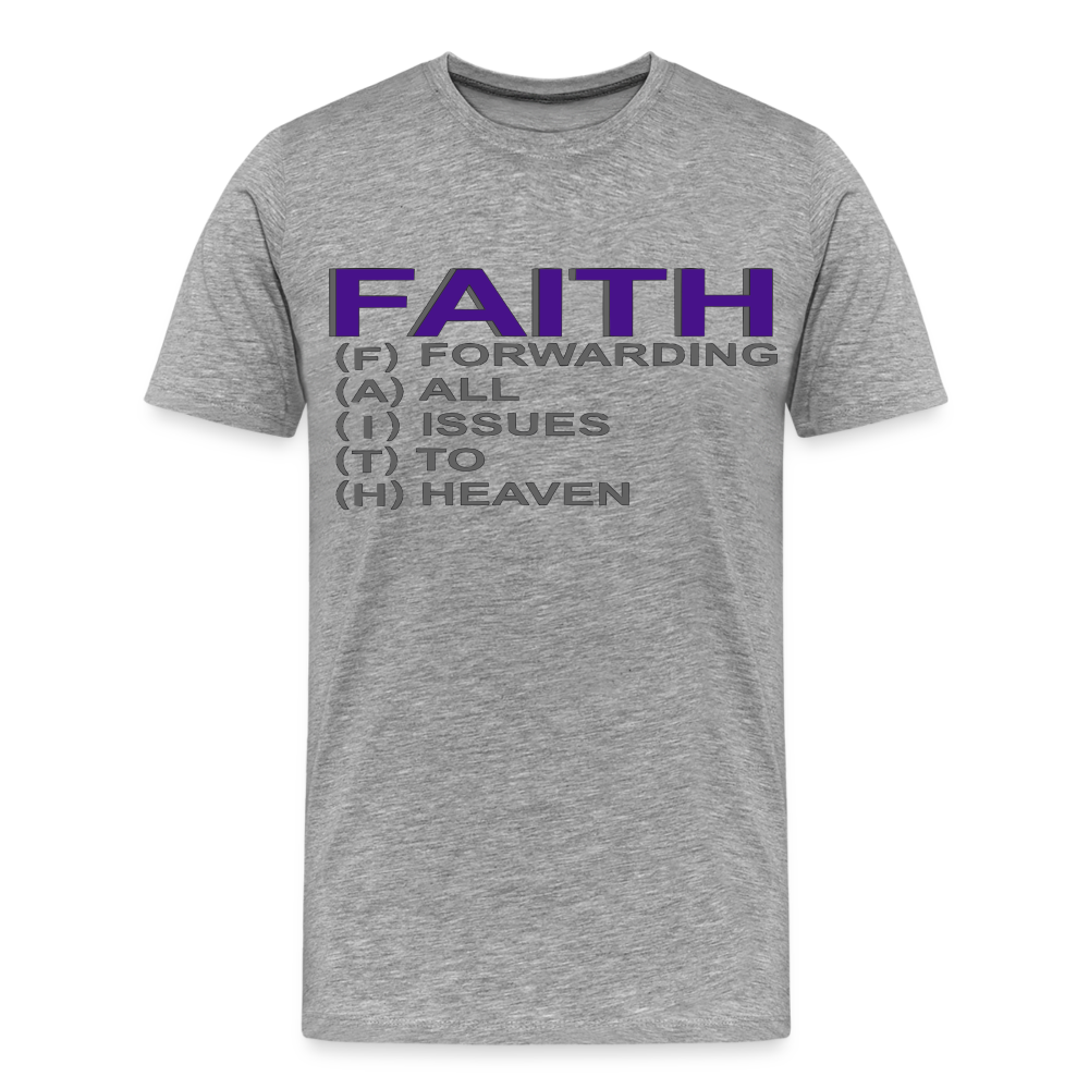 "Faith" T-Shirt - heather gray