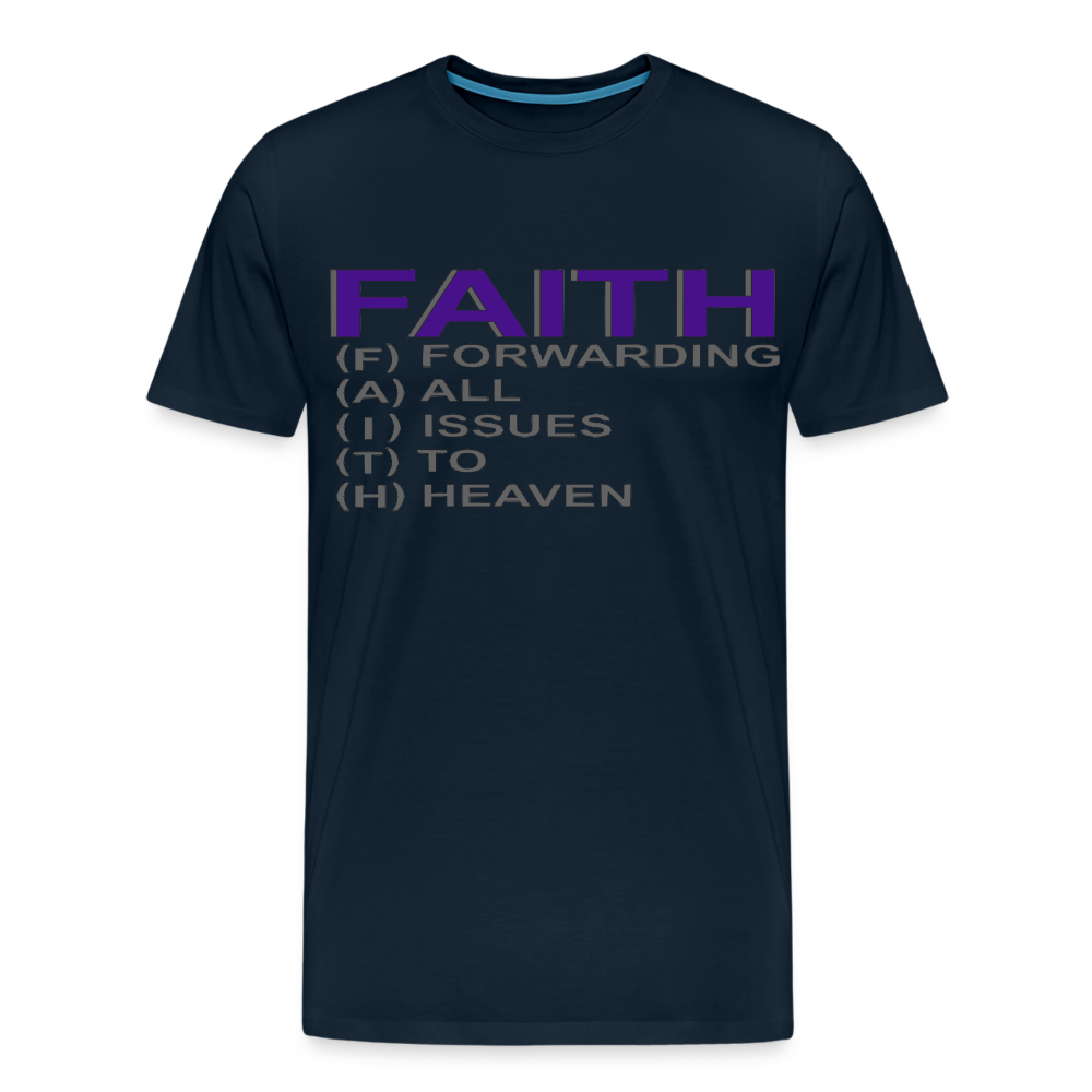 "Faith" T-Shirt - deep navy