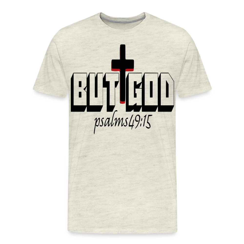 "But God" T-Shirt - heather oatmeal