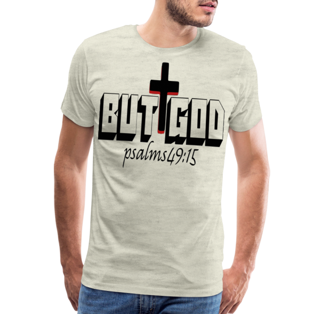 "But God" T-Shirt - heather oatmeal