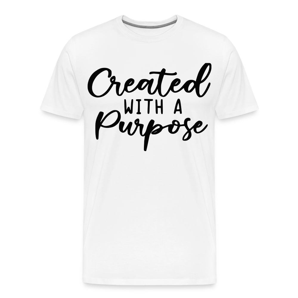"Created With A Purpose" T-Shirt - white