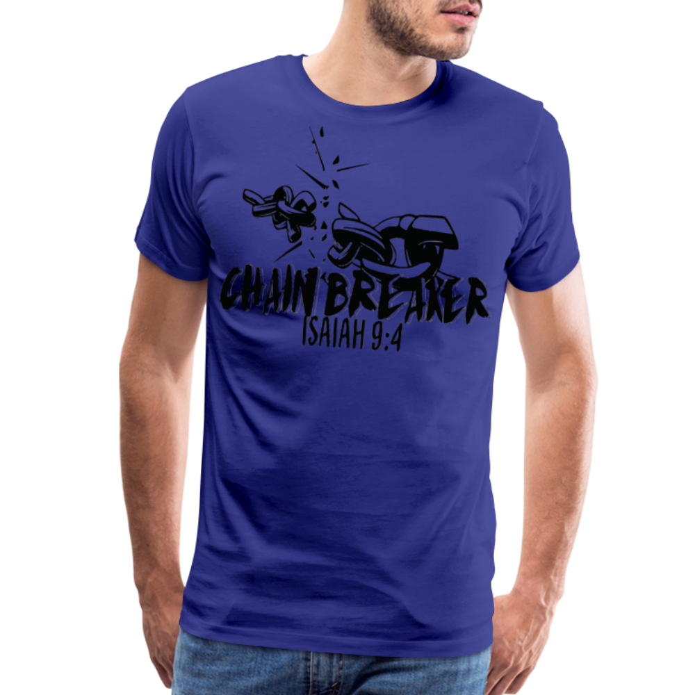 "CHAIN BREAKER" T-Shirt - royal blue