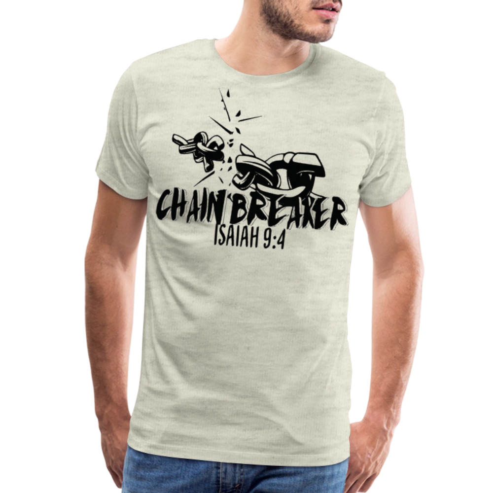 "CHAIN BREAKER" T-Shirt - heather oatmeal