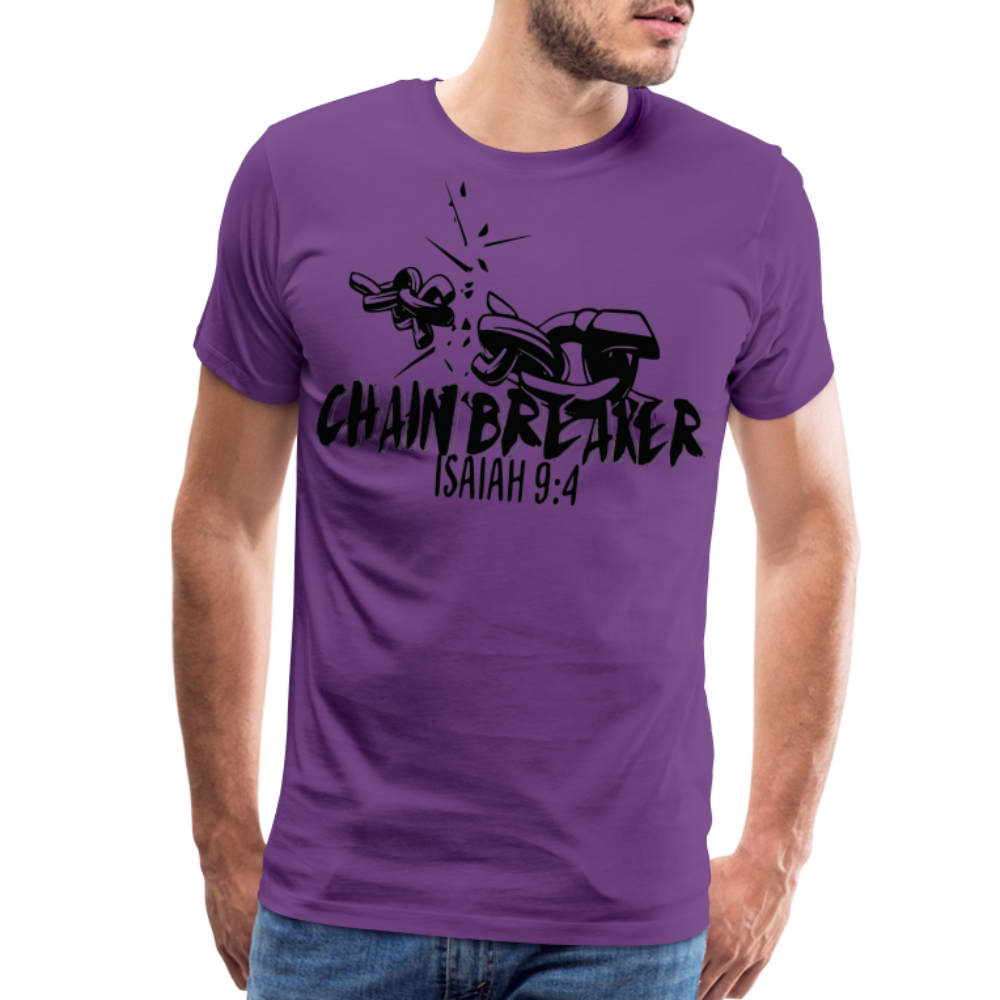 "CHAIN BREAKER" T-Shirt - purple