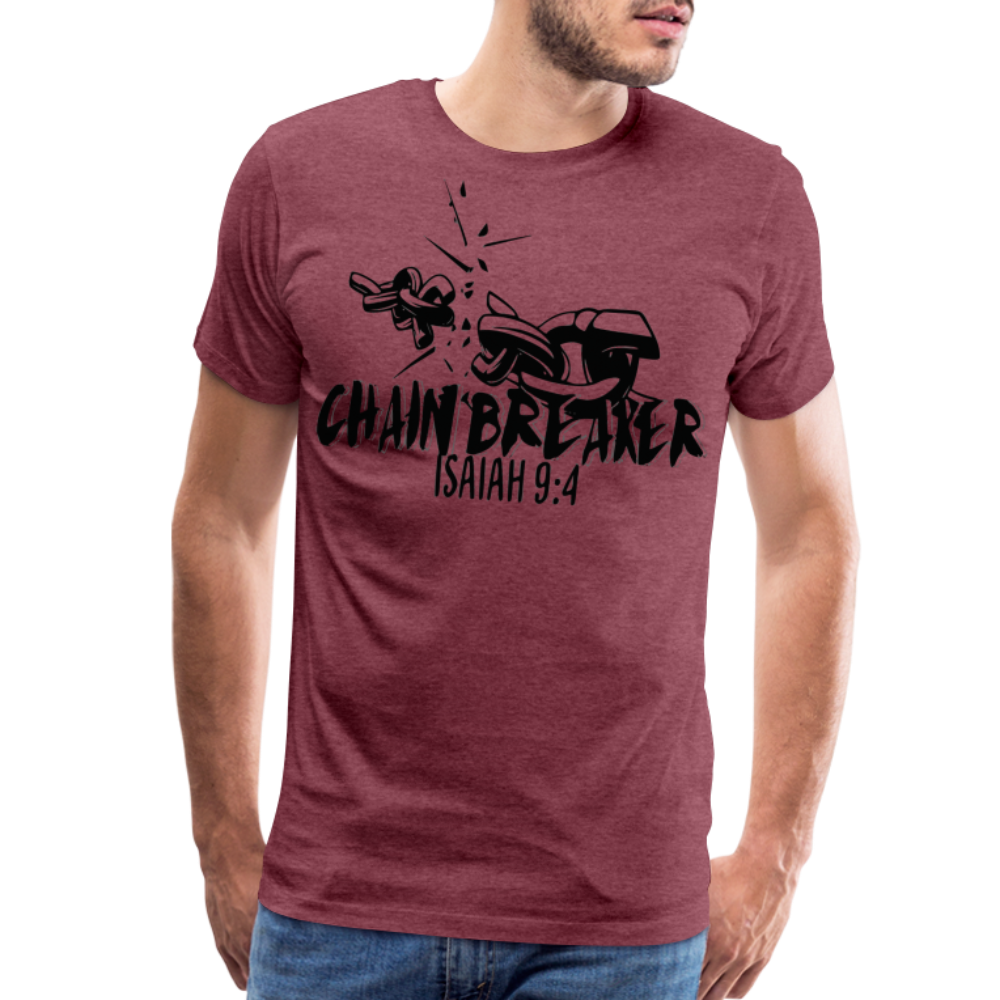 "CHAIN BREAKER" T-Shirt - heather burgundy