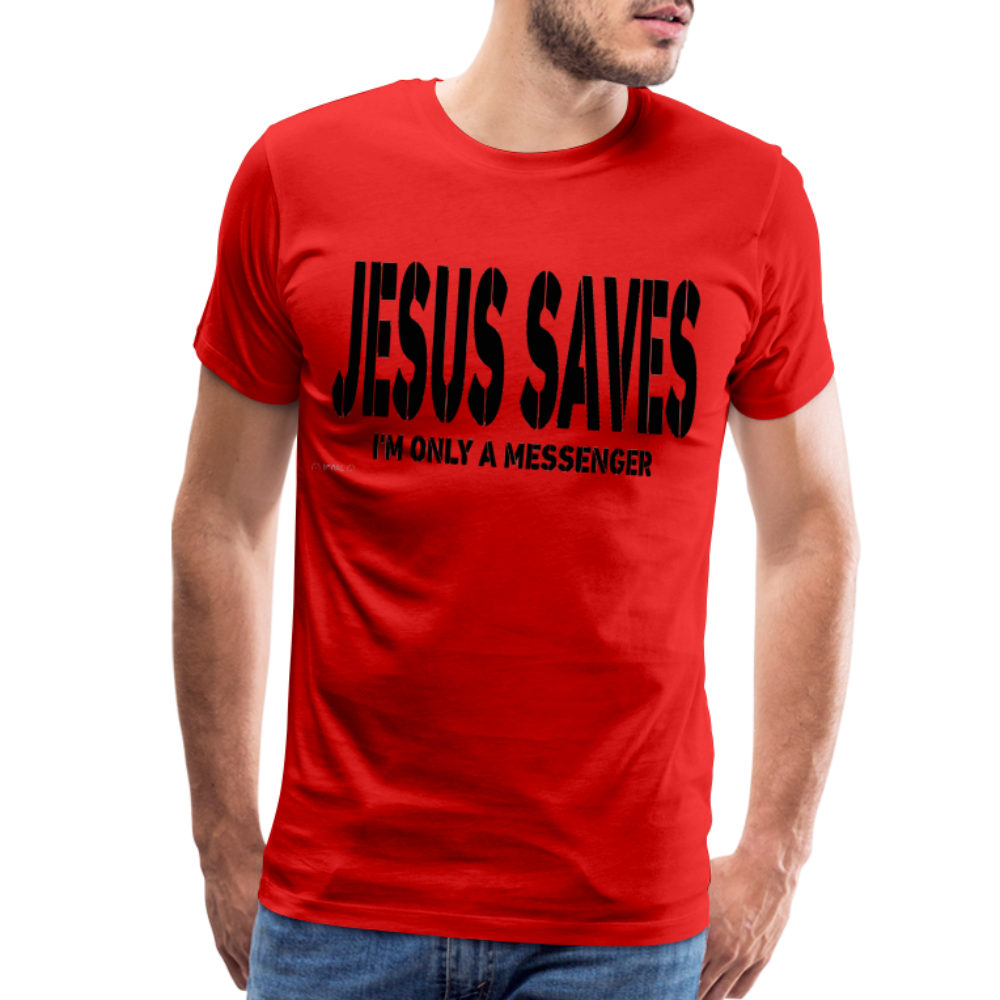 "Jesus Saves" T-Shirt - red