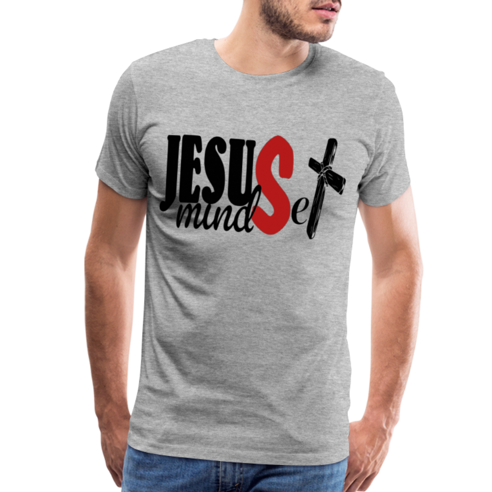 "Jesus Mindset" T-Shirt - heather gray