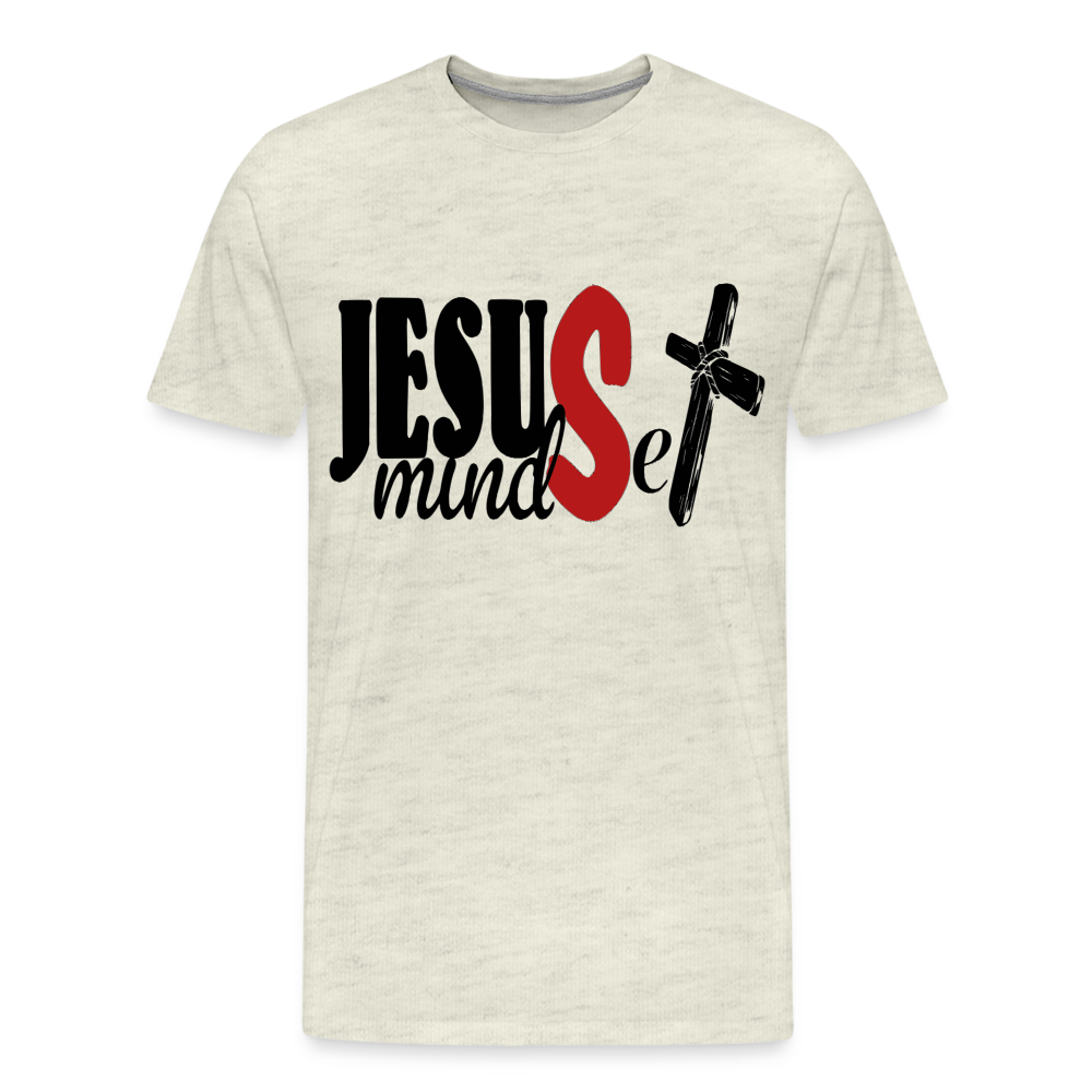 "Jesus Mindset" T-Shirt - heather oatmeal