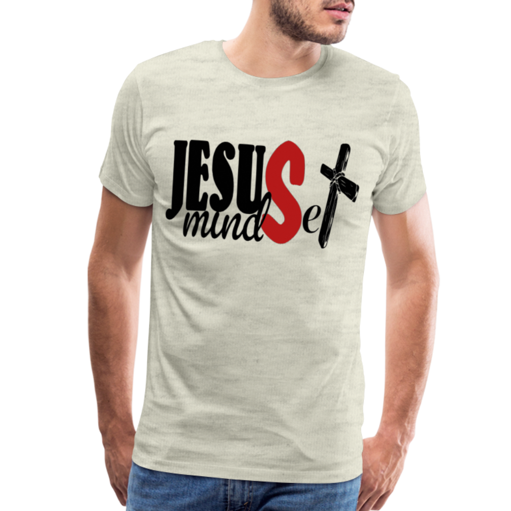 "Jesus Mindset" T-Shirt - heather oatmeal