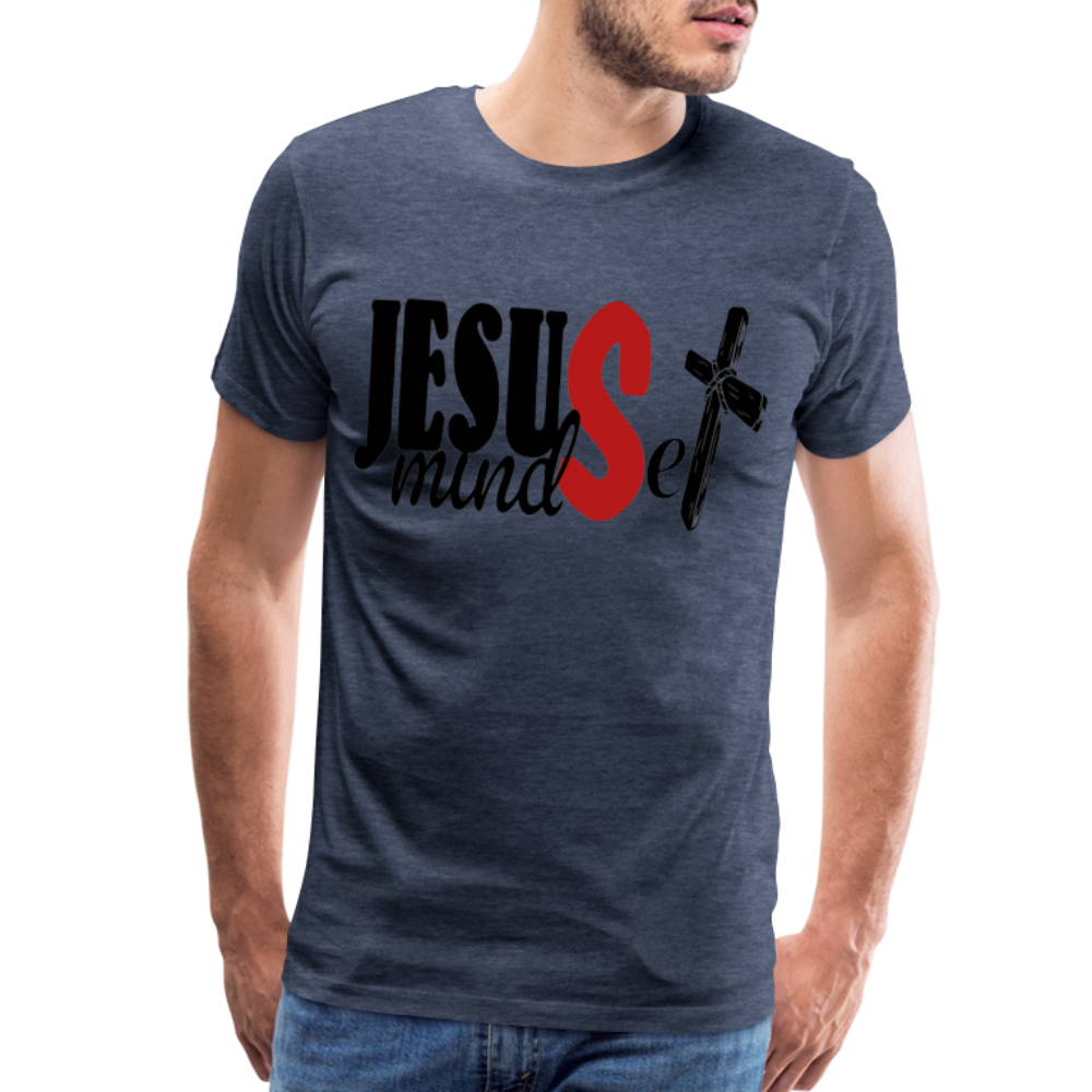 "Jesus Mindset" T-Shirt - heather blue