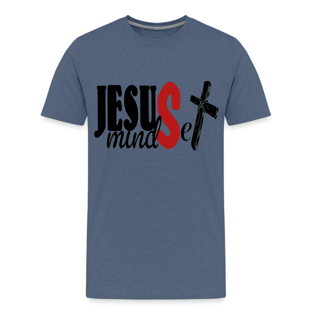 "Jesus Mindset" T-Shirt - heather blue