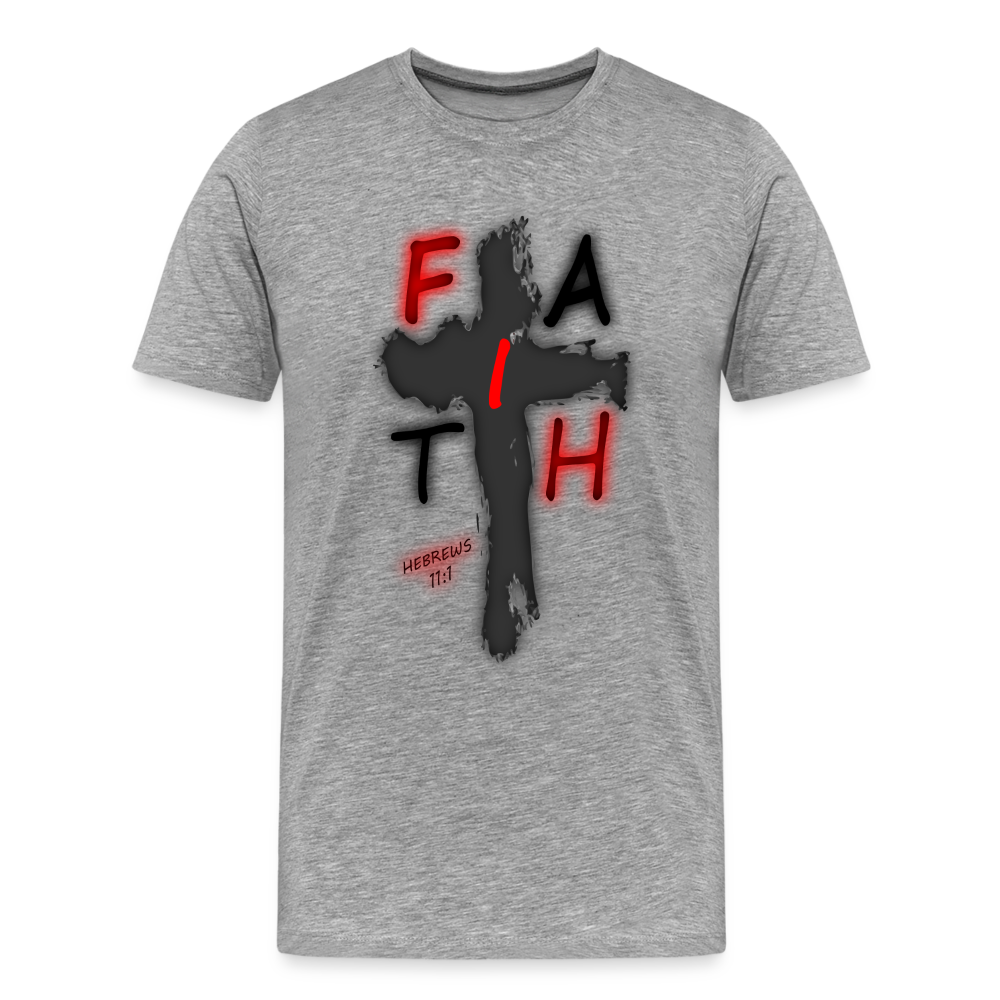 Men's "Faih" T-Shirt - heather gray