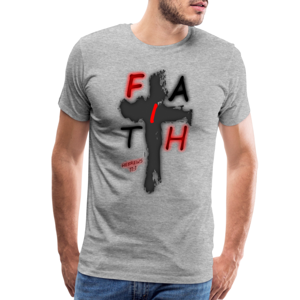 Men's "Faih" T-Shirt - heather gray