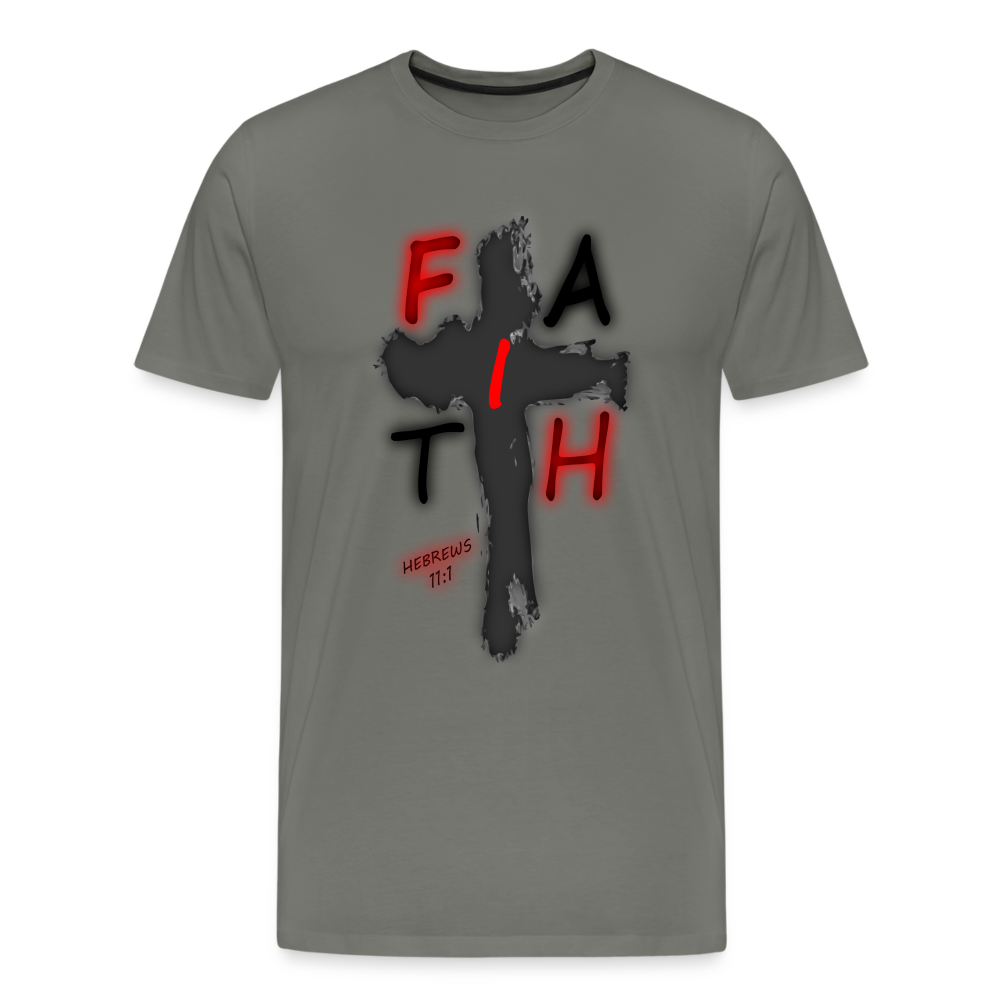 Men's "Faih" T-Shirt - asphalt gray