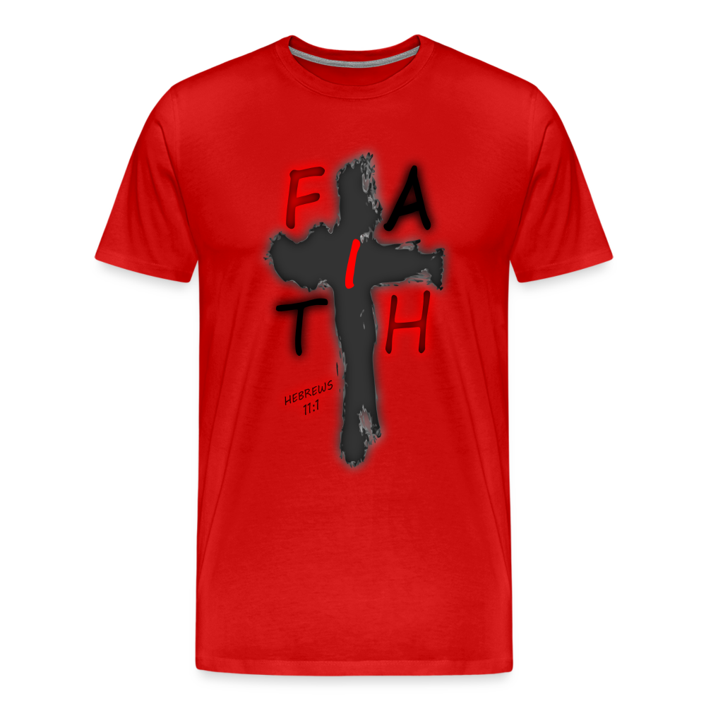 Men's "Faih" T-Shirt - red