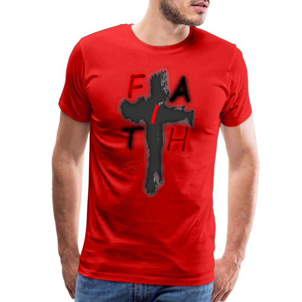 Men's "Faih" T-Shirt - red