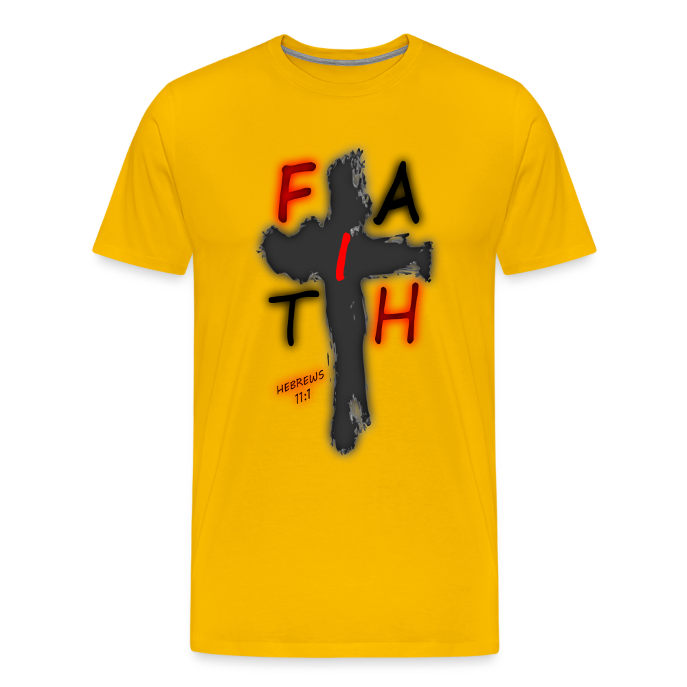 Men's "Faih" T-Shirt - sun yellow