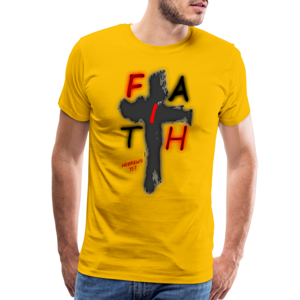 Men's "Faih" T-Shirt - sun yellow