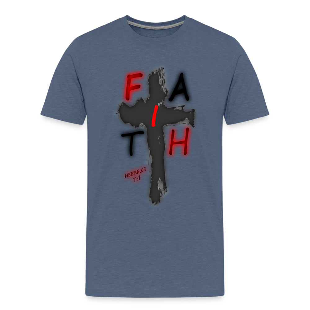 Men's "Faih" T-Shirt - heather blue