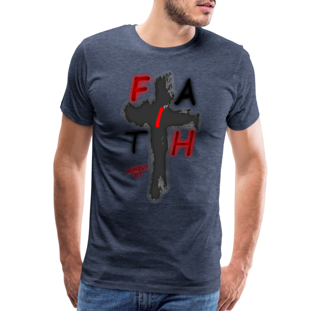 Men's "Faih" T-Shirt - heather blue