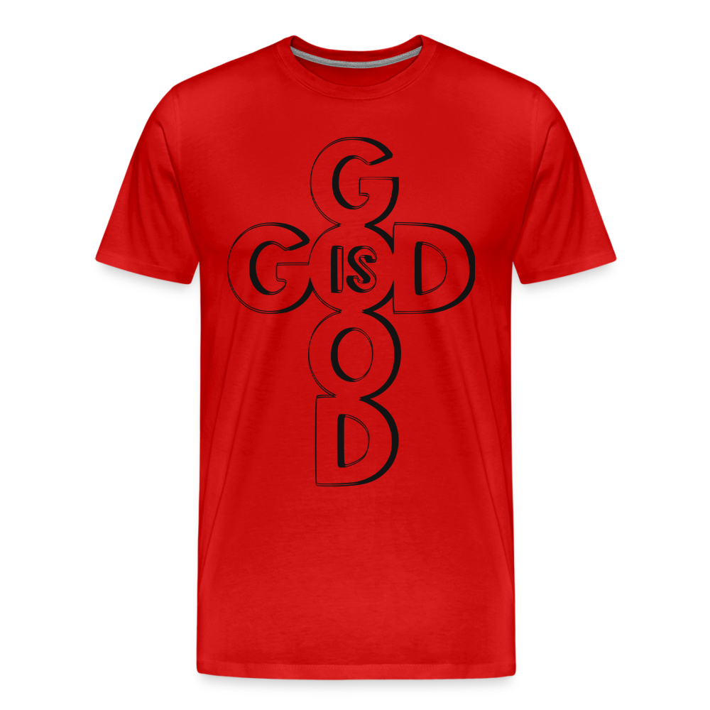 "God Is Good" T-Shirt - red