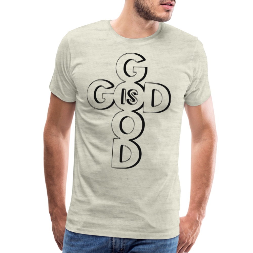 "God Is Good" T-Shirt - heather oatmeal