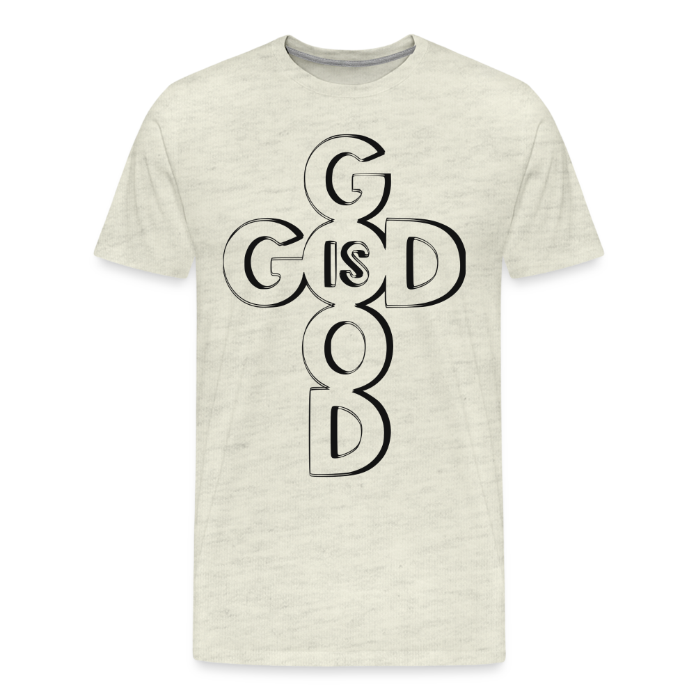 "God Is Good" T-Shirt - heather oatmeal