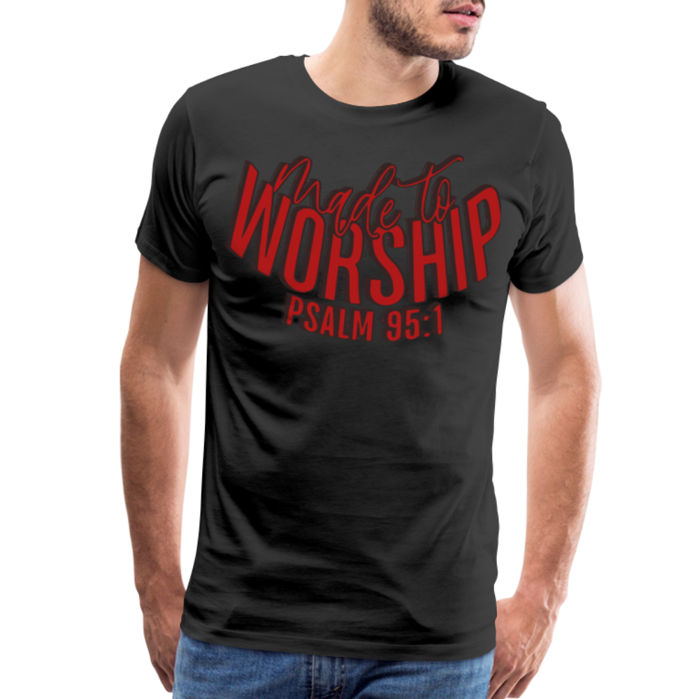 "Made To Worship" T-Shirt - black