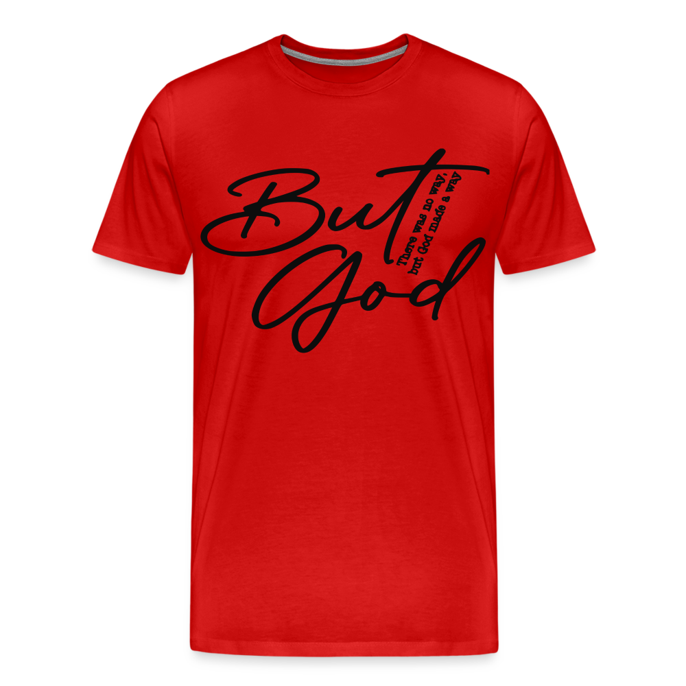 "But God" T-Shirt - red