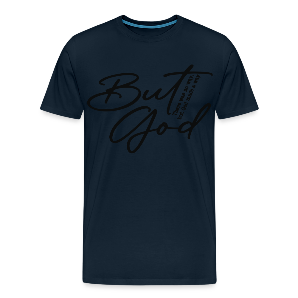 "But God" T-Shirt - deep navy