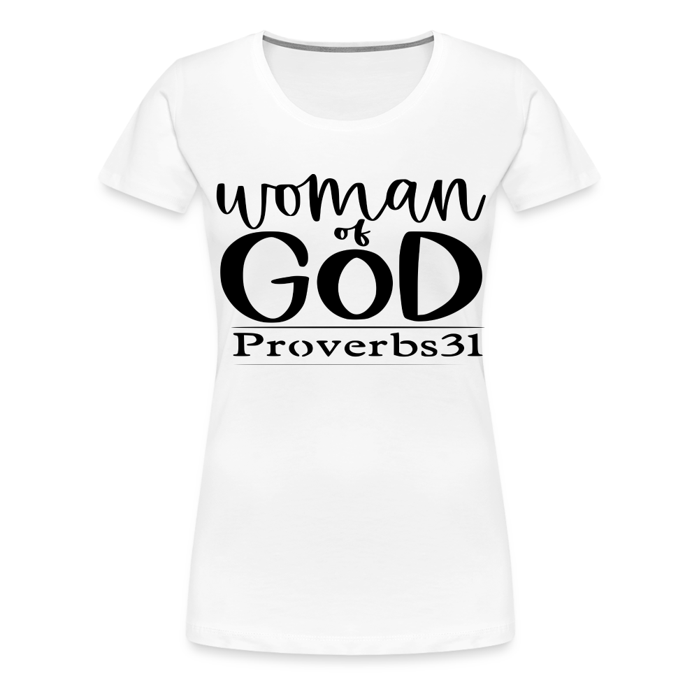 Women’s "Woman Of God" T-Shirt - white