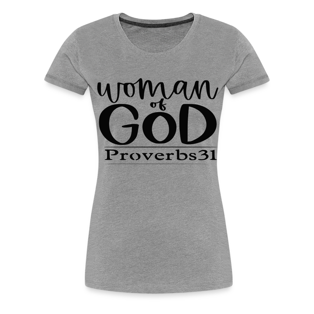 Women’s "Woman Of God" T-Shirt - heather gray