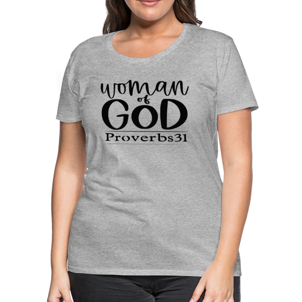 Women’s "Woman Of God" T-Shirt - heather gray