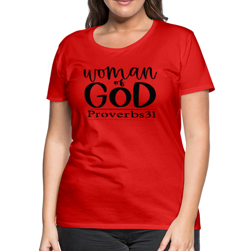 Women’s "Woman Of God" T-Shirt - red