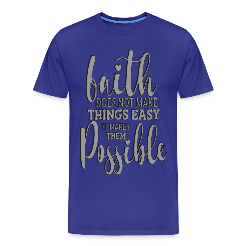 "Faith" T-Shirt - royal blue