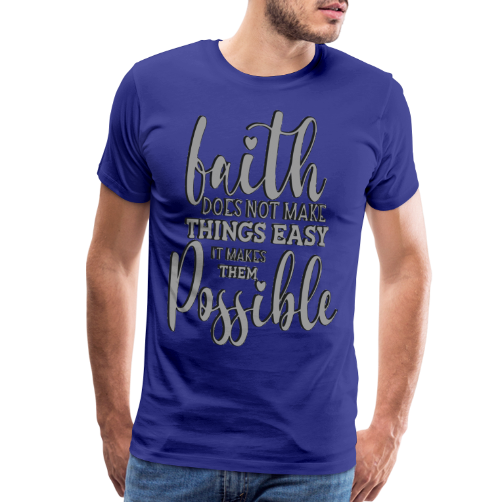 "Faith" T-Shirt - royal blue