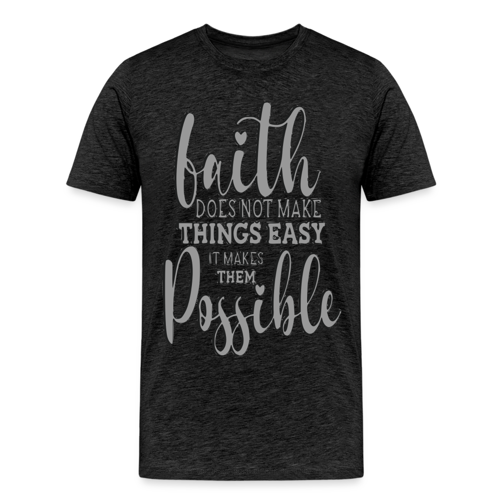 "Faith" T-Shirt - charcoal grey